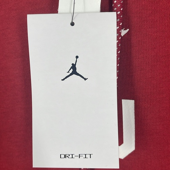 Air Jordan Oklahoma University Dri-Fit hoodie maroon kangaroo pocket men’s Large - Picture 13 of 14